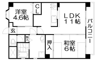 マンション末広の物件間取画像